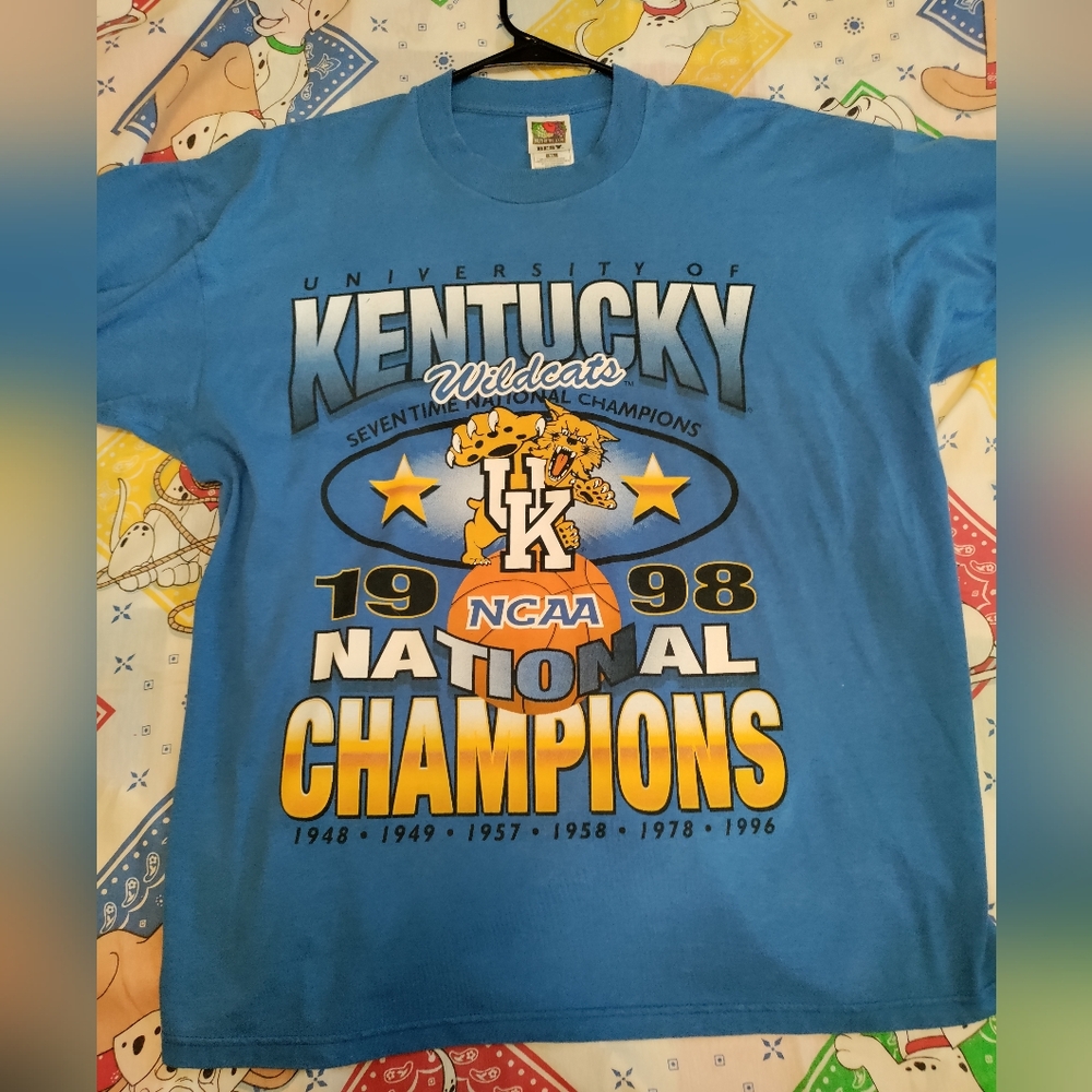 Vintage Kentucky wildcats 1998 champions T-shirt size extra large